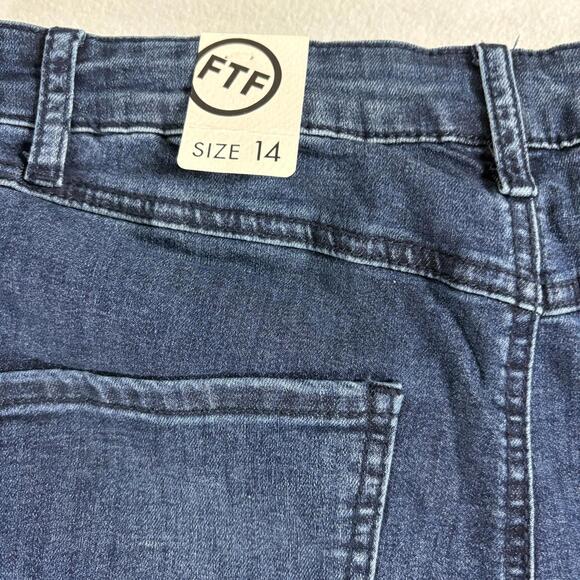 FTF Womens Vintage Y2K Distressed Flare Jeans Size 14 NWT Stretch Denim Retro EU - Picture 11 of 11